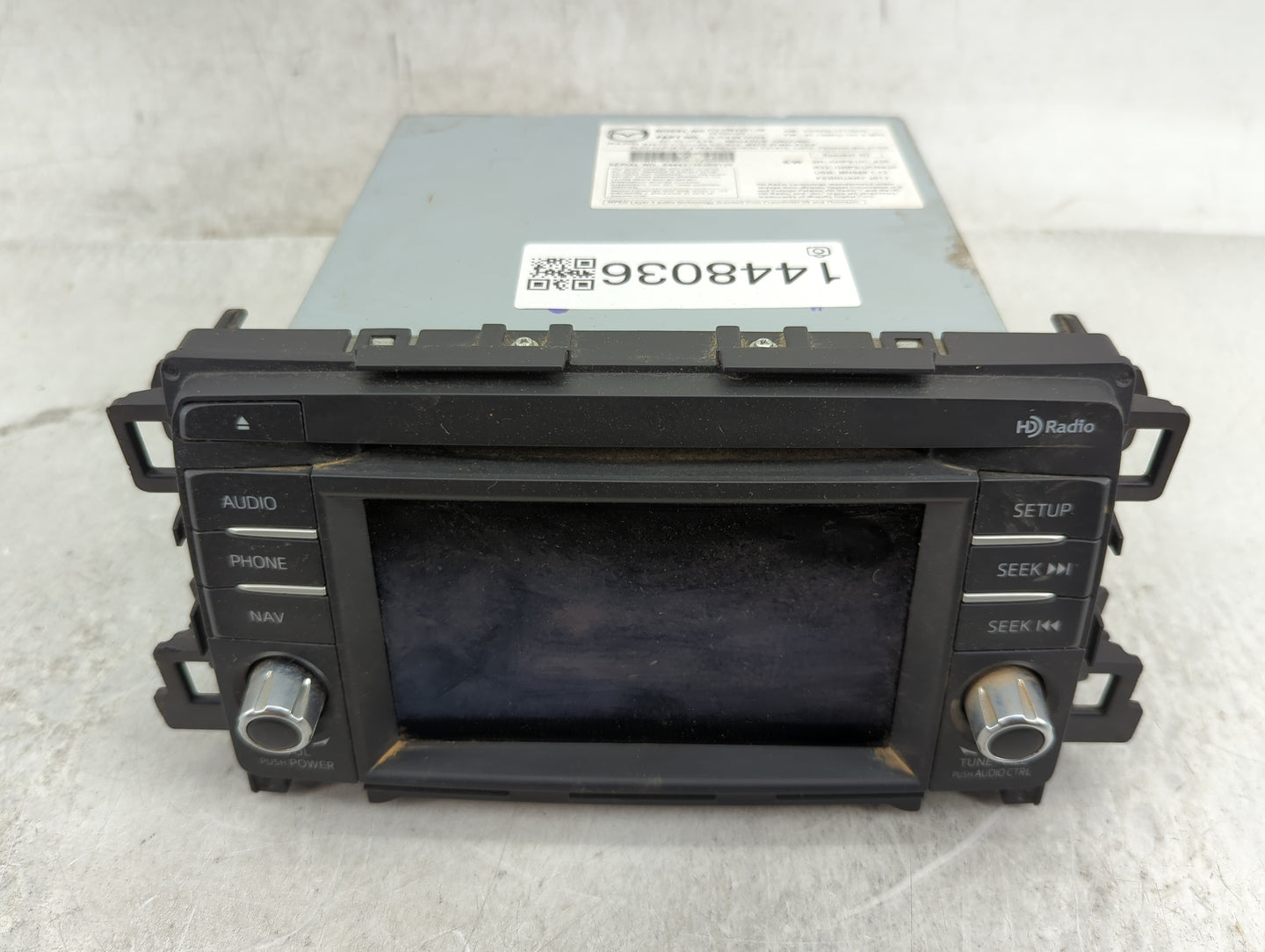 2014 Mazda Mazda6 Radio AM FM Cd Player Receiver Replacement P/N:GJS2 66 DV0A CV-VM42E1JM, GHP9-UC_A20 Fits Fits 2013 2015 2