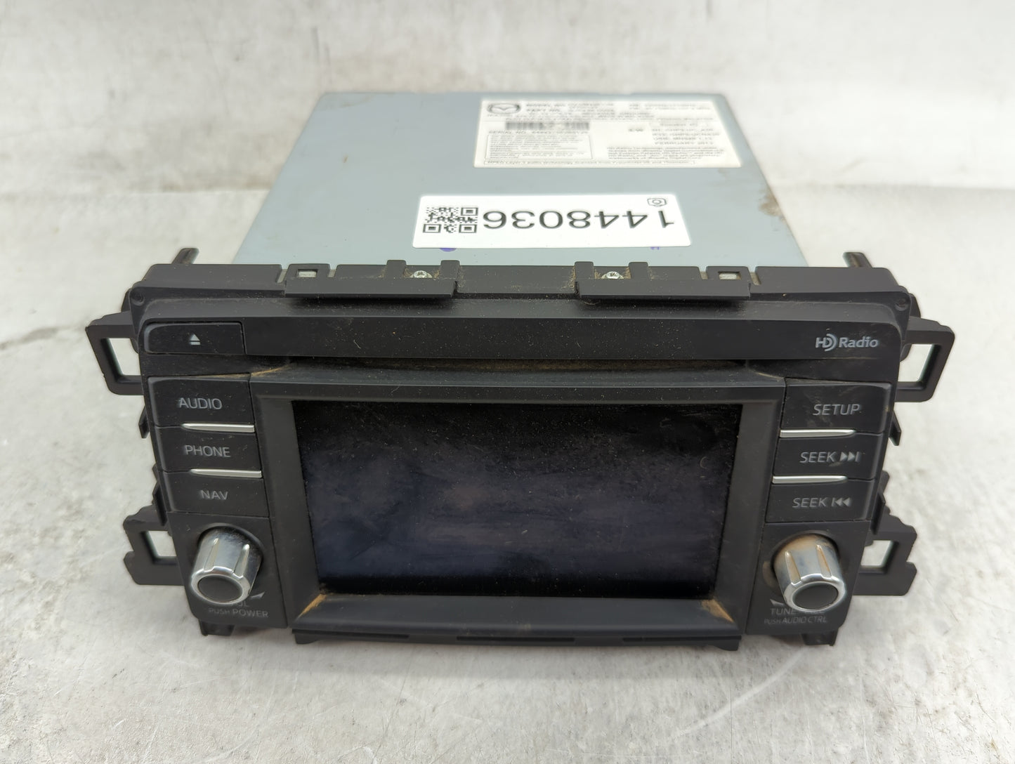 2014 Mazda Mazda6 Radio AM FM Cd Player Receiver Replacement P/N:GJS2 66 DV0A CV-VM42E1JM, GHP9-UC_A20 Fits Fits 2013 2015 2