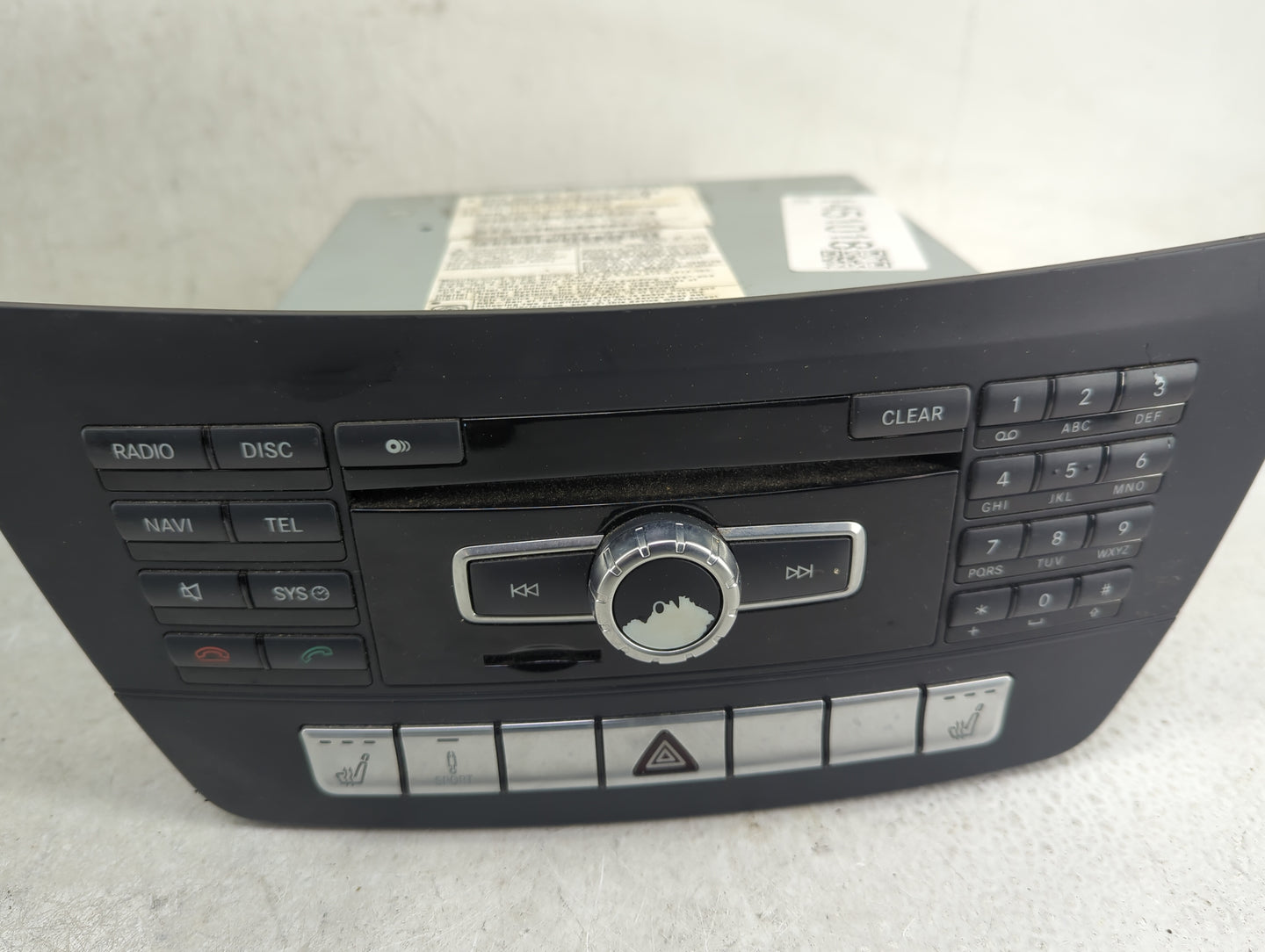 2014 Mercedes-Benz C-Class Radio AM FM Cd Player Receiver Replacement P/N:A2049008413 A2049015404, A2129021308 Fits Fits 201