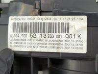 2014 Mercedes-Benz C-Class Instrument Cluster Speedometer Gauges P/N:A2049005213 A2C87297000 Miles:138K Fits OEM Used Auto P