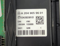2011-2014 Mercedes-Benz C250 Radio AM FM Cd Player Receiver Replacement P/N:A 204 905 96 01 Fits OEM Used Auto Parts - Oemus