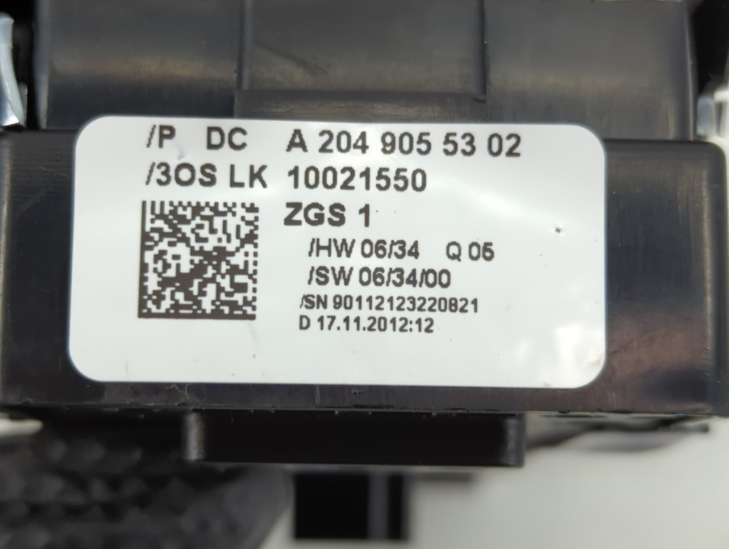 2012-2015 Mercedes-Benz C250 Master Power Window Switch Replacement Driver Side Left P/N:A 204 905 53 02 Fits OEM Used Auto 
