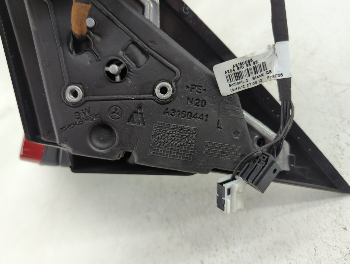 2012-2014 Mercedes-Benz C250 Driver Side View Mirror - Left Door Mirror OEM Used - Oemusedautoparts1.com