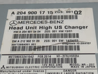 2011-2014 Mercedes-Benz C250 Radio AM FM Cd Player Receiver Replacement P/N:A 204 900 17 15 Fits OEM Used Auto Parts - Oemus