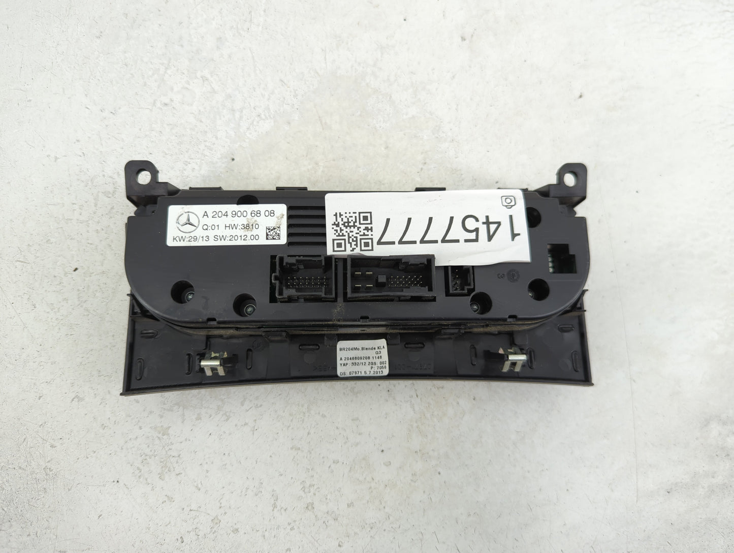 2013-2014 Mercedes-Benz C250 Climate Control Module Temperature AC/Heater Replacement P/N:A 204 900 68 08 Fits Fits 2013 201