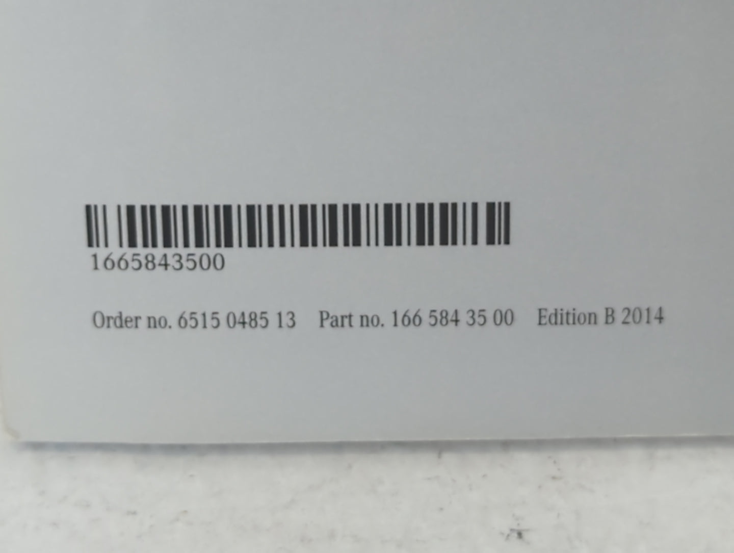 2014 Mercedes-Benz C320 Owners Manual Book Guide P/N:166 584 35 00 OEM Used Auto Parts - Oemusedautoparts1.com