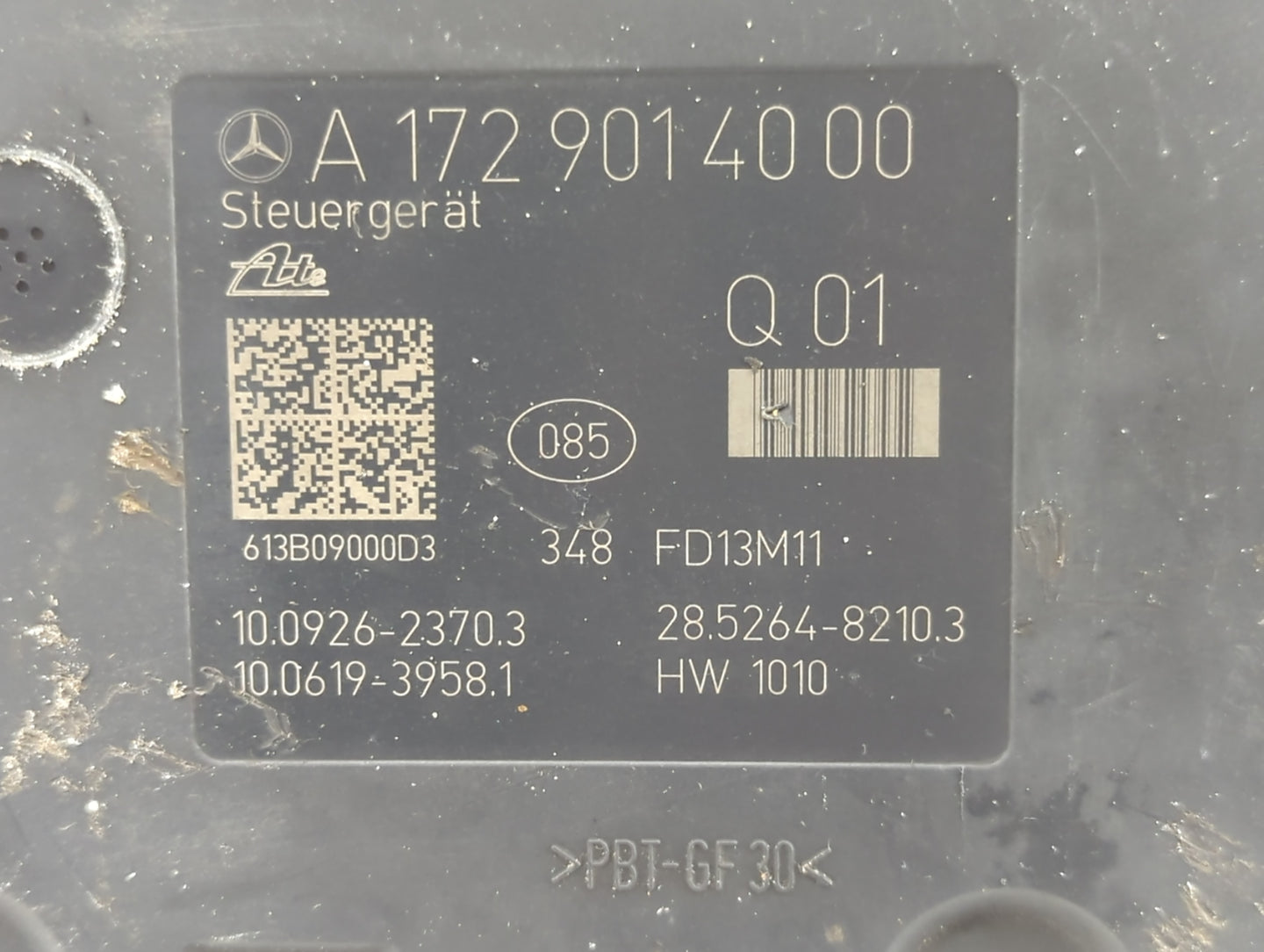 2013-2015 Mercedes-Benz C350 ABS Pump Control Module Replacement P/N:A1729014000 Fits Fits 2013 2014 2015 OEM Used Auto Part