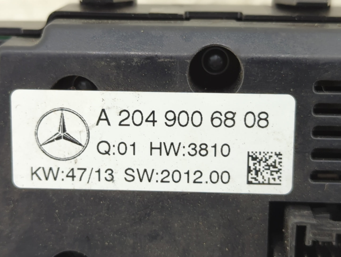 2013-2014 Mercedes-Benz C350 Climate Control Module Temperature AC/Heater Replacement P/N:A 204 900 68 08 Fits Fits 2013 201