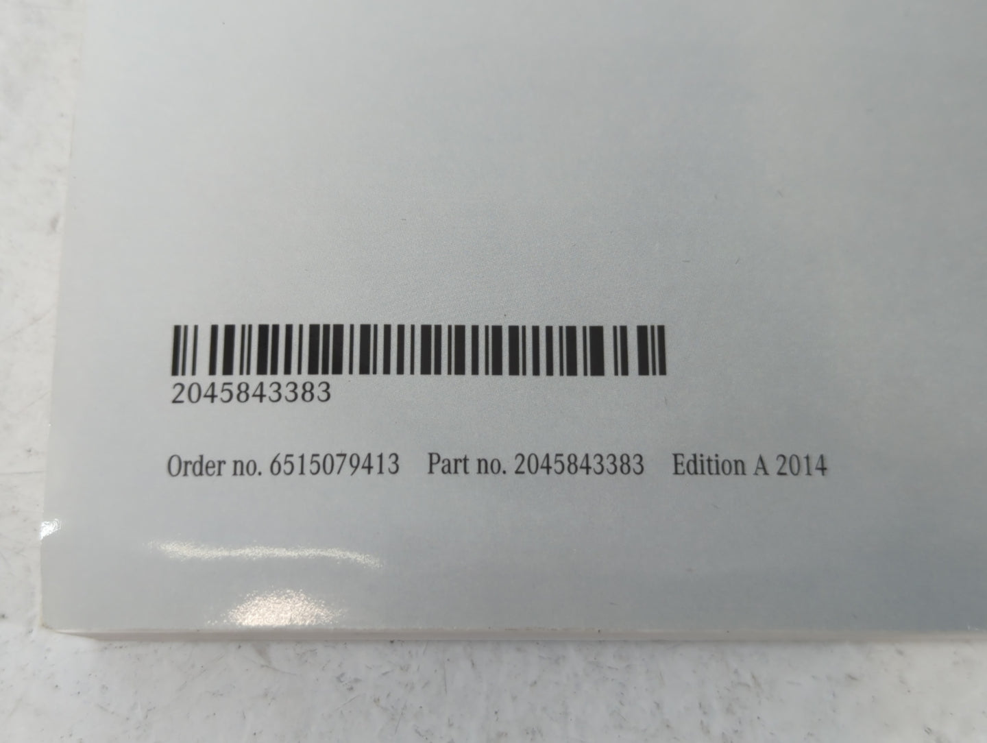 2014 Mercedes-Benz C350 Owners Manual Book Guide P/N:2045843383 OEM Used Auto Parts - Oemusedautoparts1.com