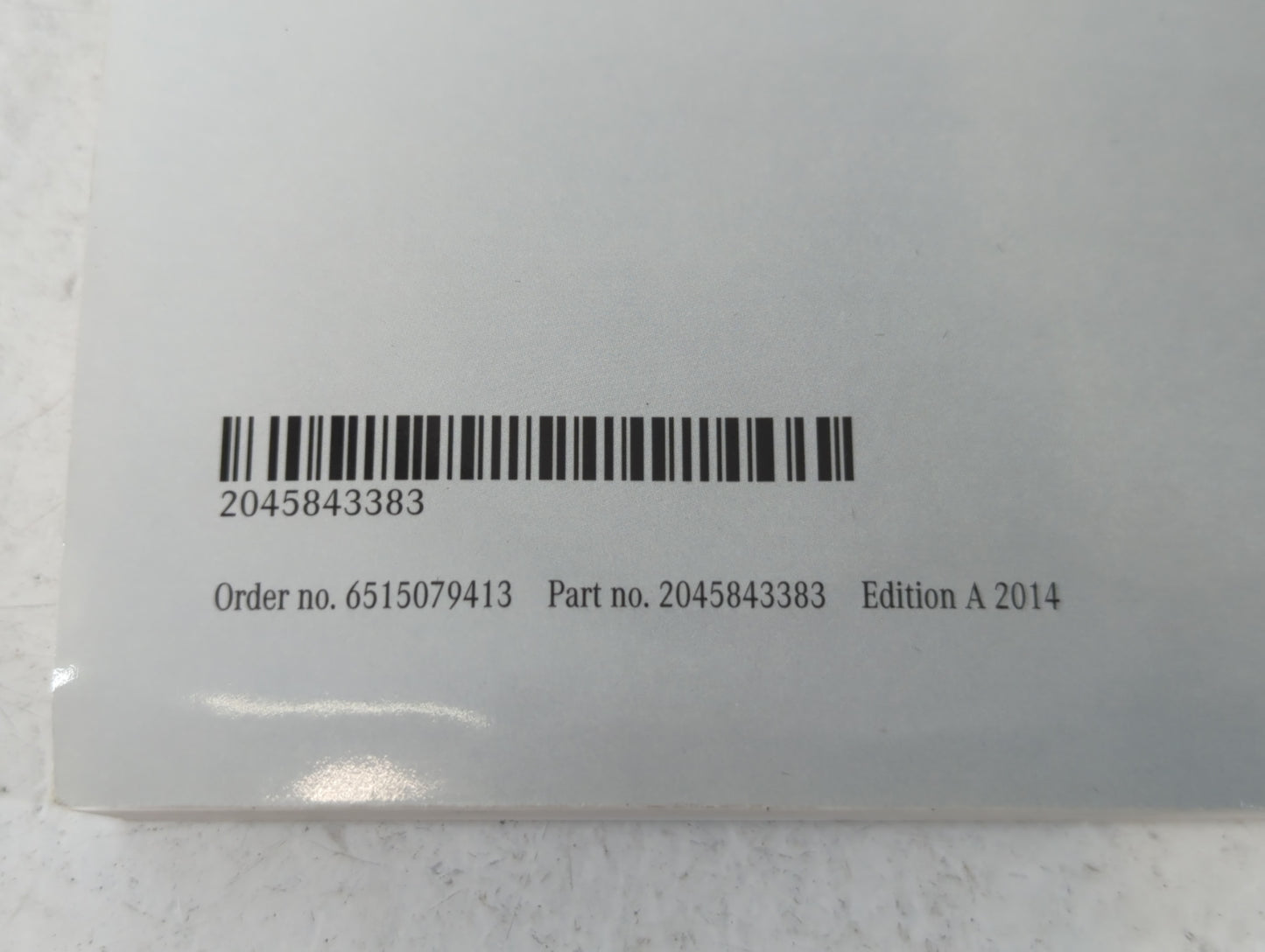 2014 Mercedes-Benz C350 Owners Manual Book Guide P/N:2045843383 OEM Used Auto Parts - Oemusedautoparts1.com