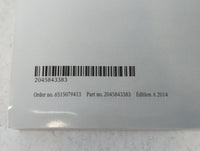 2014 Mercedes-Benz C350 Owners Manual Book Guide P/N:2045843383 OEM Used Auto Parts - Oemusedautoparts1.com