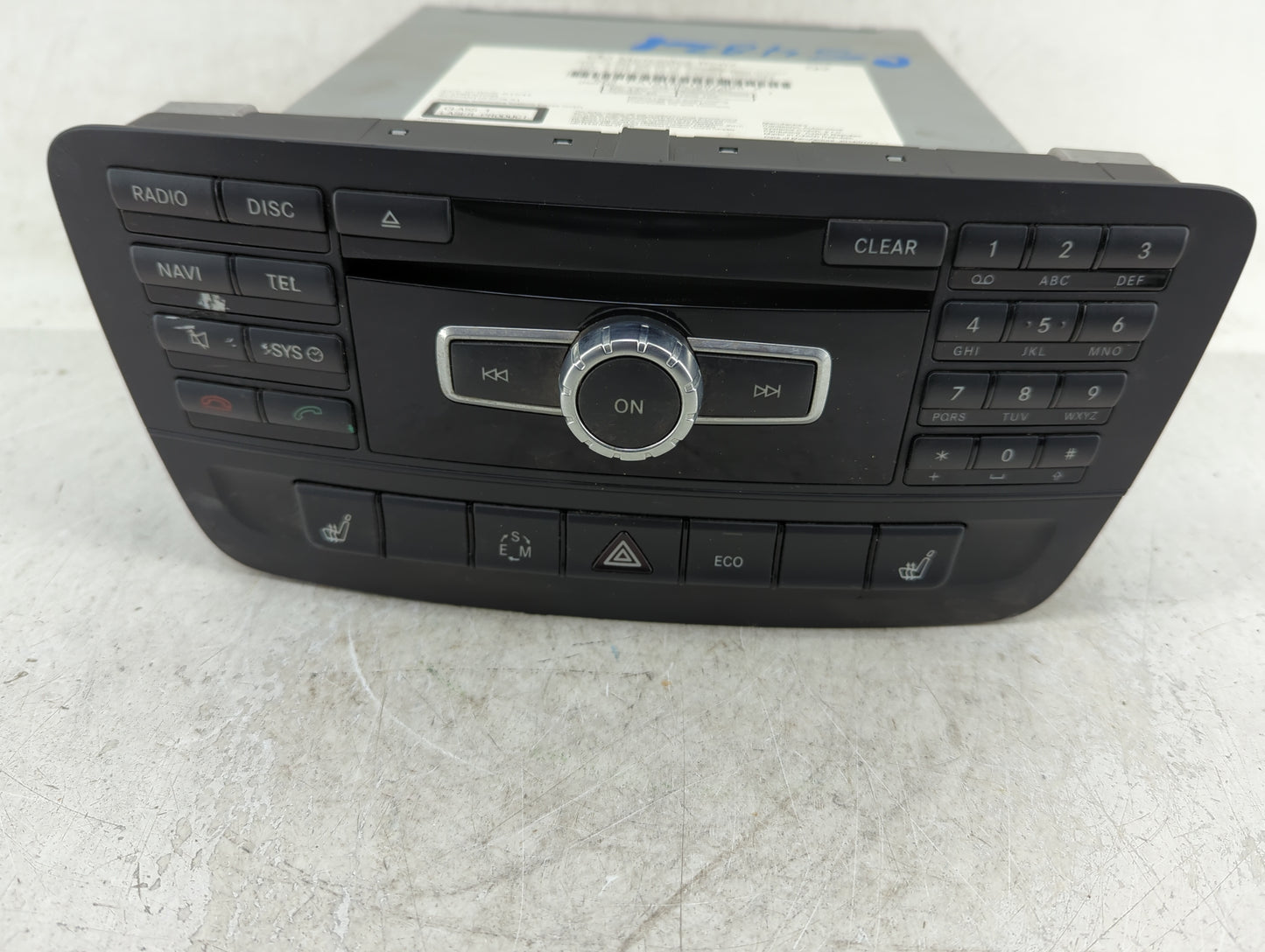 2014 Mercedes-Benz Cla250 Radio AM FM Cd Player Receiver Replacement P/N:A 212 902 23 09 A 246 901 19 05, A 246 900 99 12 Fi