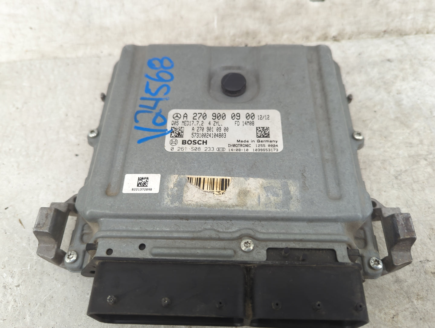 2014-2015 Mercedes-Benz Cla250 PCM Engine Control Computer ECU ECM PCU OEM P/N:A2709000900 A2709010900 Fits Fits 2013 2014 2