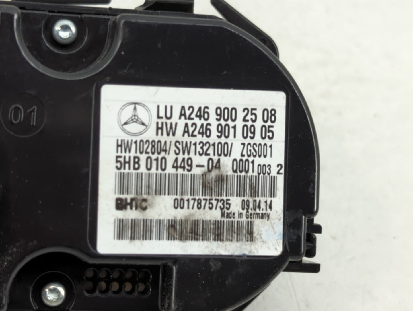 2014 Mercedes-Benz Cla250 Climate Control Module Temperature AC/Heater Replacement P/N:A245 901 09 05 A246 900 25 08 Fits OE