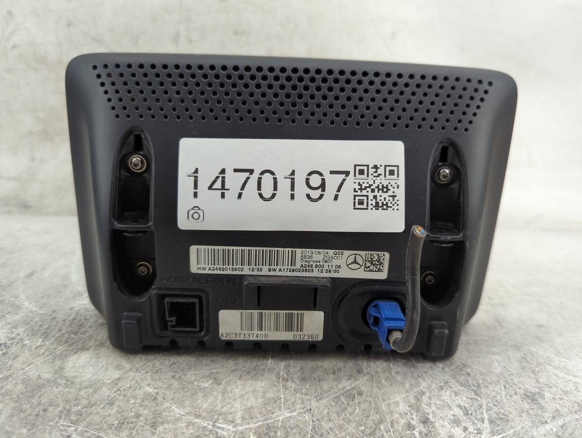 2014 Mercedes-benz Cla250 Information Radio Display Screen Black - Oemusedautoparts1.com