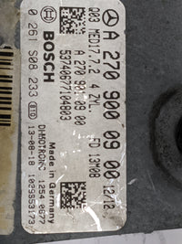 2014-2015 Mercedes-Benz Cla250 PCM Engine Control Computer ECU ECM PCU OEM P/N:A2709000900 A2709010900 Fits Fits 2013 2014 2