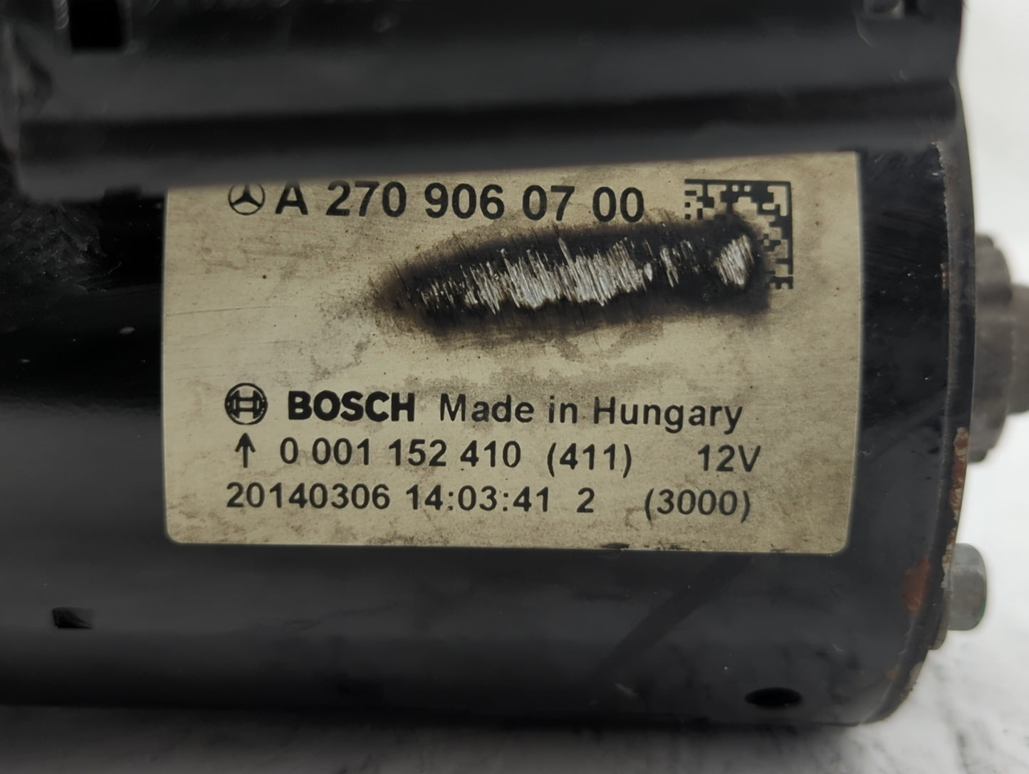 2014-2019 Mercedes-Benz Cla250 Car Starter Motor Solenoid OEM P/N:A 270 906 07 00 Fits OEM Used Auto Parts - Oemusedautopart