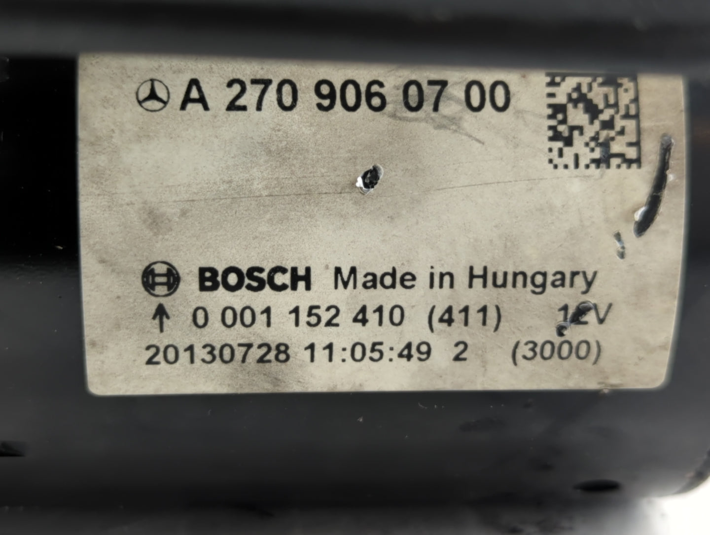 2014-2019 Mercedes-Benz Cla250 Car Starter Motor Solenoid OEM P/N:0 001 152 410 Fits Fits 2013 2014 2015 2016 2017 2018 2019