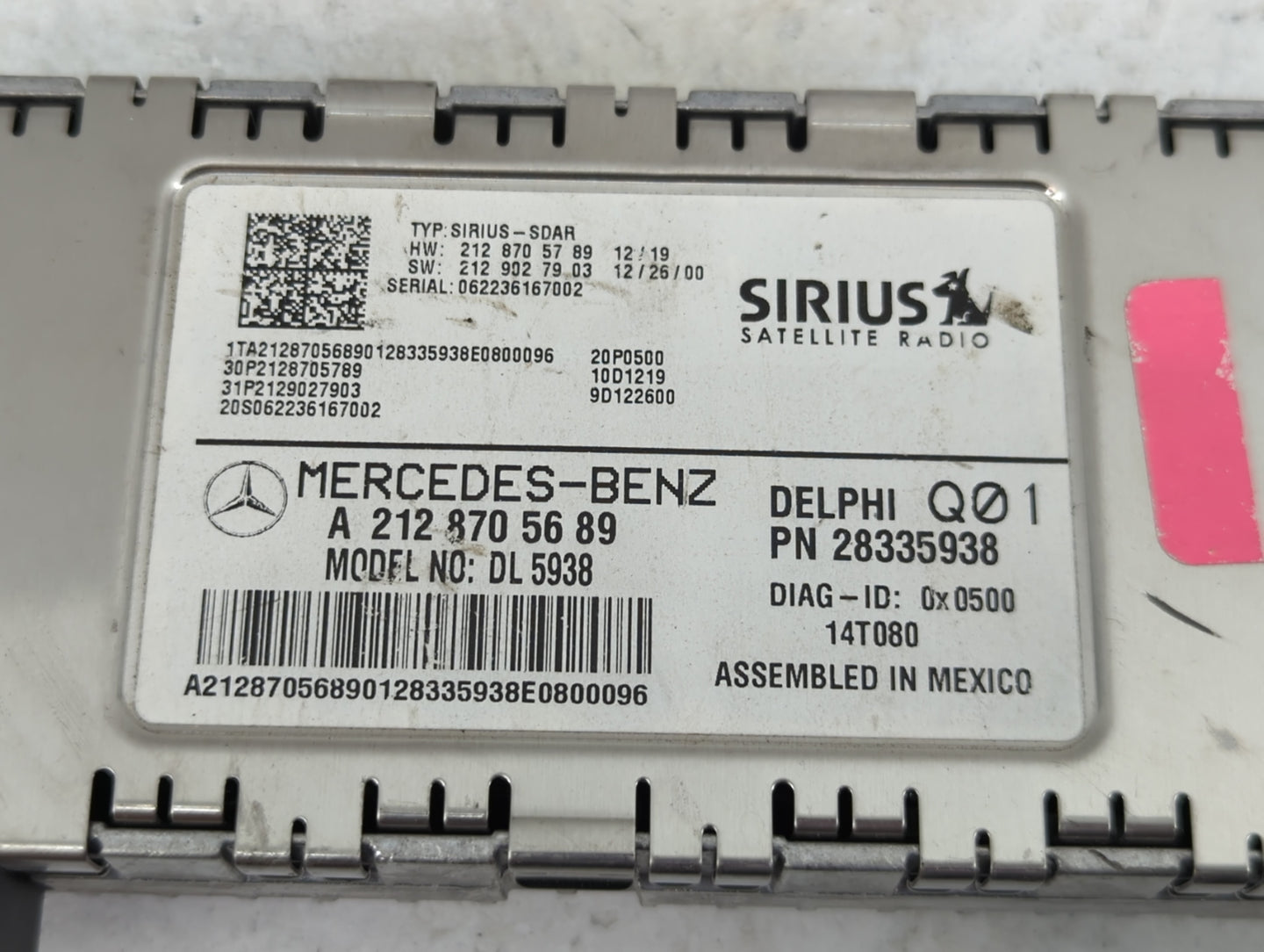 2014 Mercedes-Benz Cls550 Radio AM FM Cd Player Receiver Replacement P/N:A2128705689 28335938 Fits Fits 2013 2015 2016 2017 