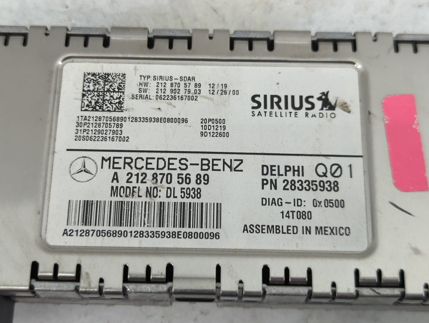 2014 Mercedes-Benz Cls550 Radio AM FM Cd Player Receiver Replacement P/N:A2128705689 28335938 Fits Fits 2013 2015 2016 2017 