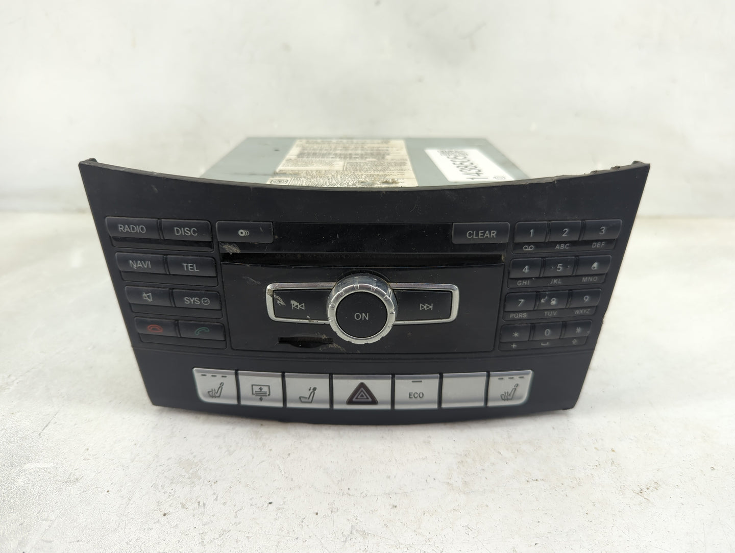 2014 Mercedes-Benz E250 Radio AM FM Cd Player Receiver Replacement P/N:A 212 900 75 25 Fits OEM Used Auto Parts - Oemusedaut