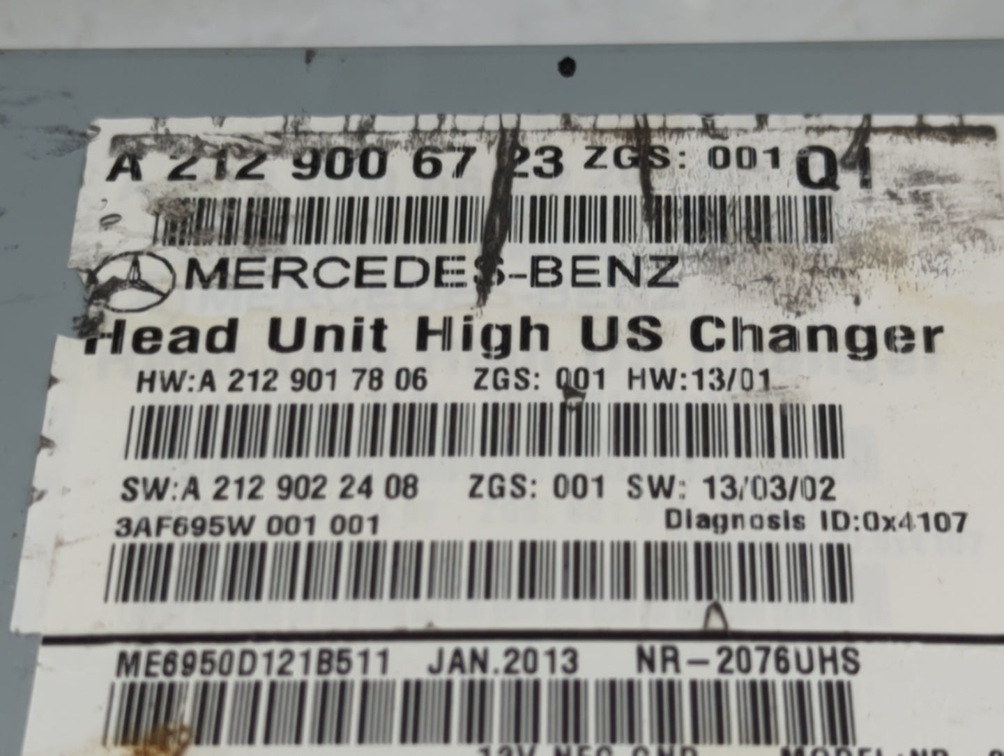 2014 Mercedes-Benz E350 Radio AM FM Cd Player Receiver Replacement P/N:A2129006723 A2129017806, A2129022408 Fits OEM Used Au