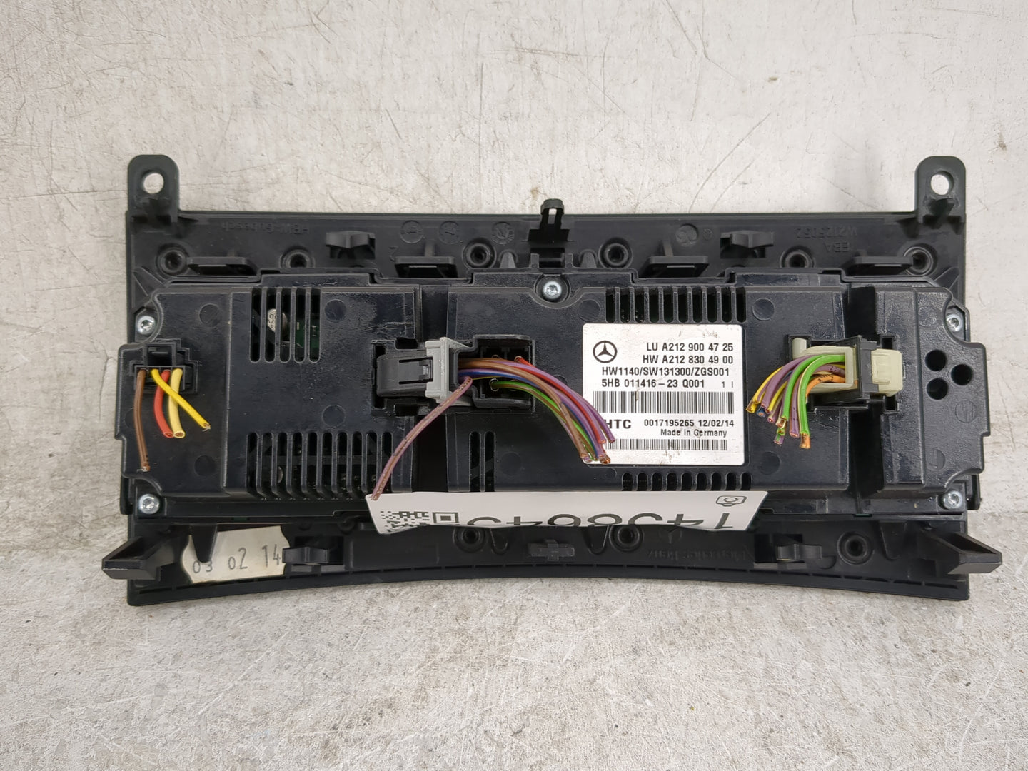 2014 Mercedes-Benz E350 Climate Control Module Temperature AC/Heater Replacement P/N:A212 830 49 00 A212 900 47 25 Fits OEM 