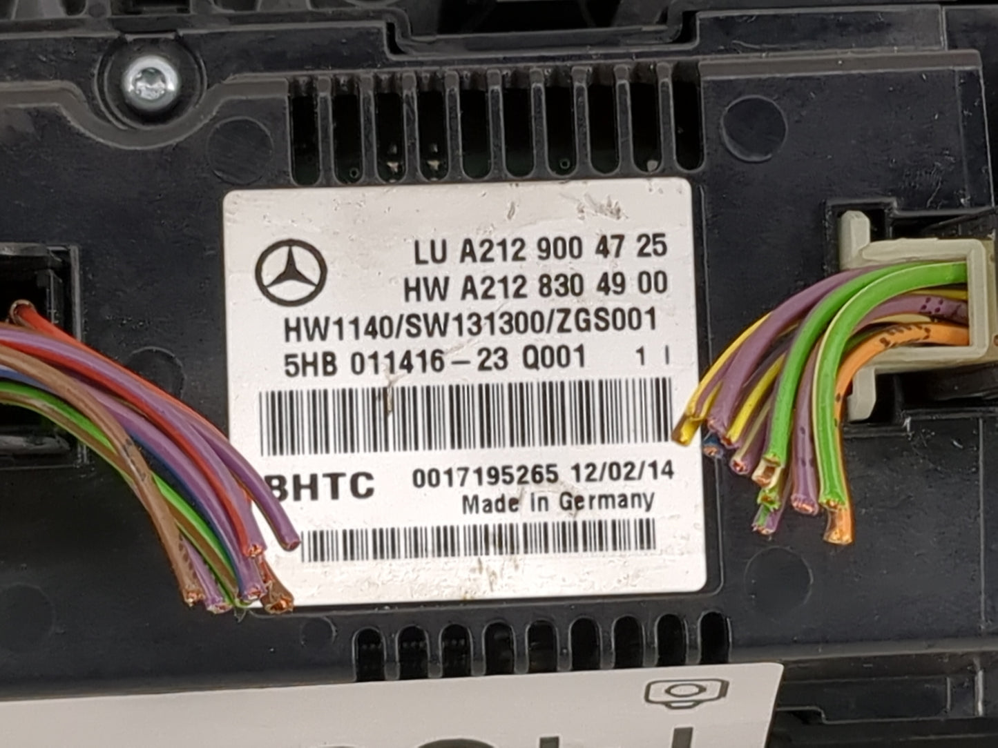 2014 Mercedes-Benz E350 Climate Control Module Temperature AC/Heater Replacement P/N:A212 830 49 00 A212 900 47 25 Fits OEM 
