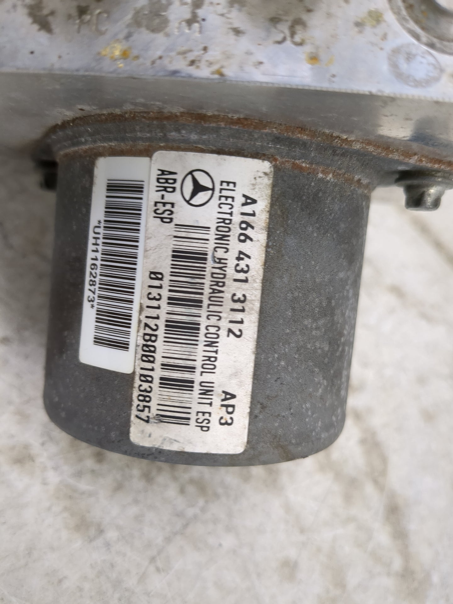 2014-2015 Mercedes-Benz Gl350 ABS Pump Control Module Replacement P/N:A166 431 31 12 Fits Fits 2014 2015 OEM Used Auto Parts