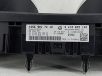 2014 Mercedes-Benz Gl450 Instrument Cluster Speedometer Gauges P/N:0 263 683 190 A166 900 72 10 Fits OEM Used Auto Parts - O