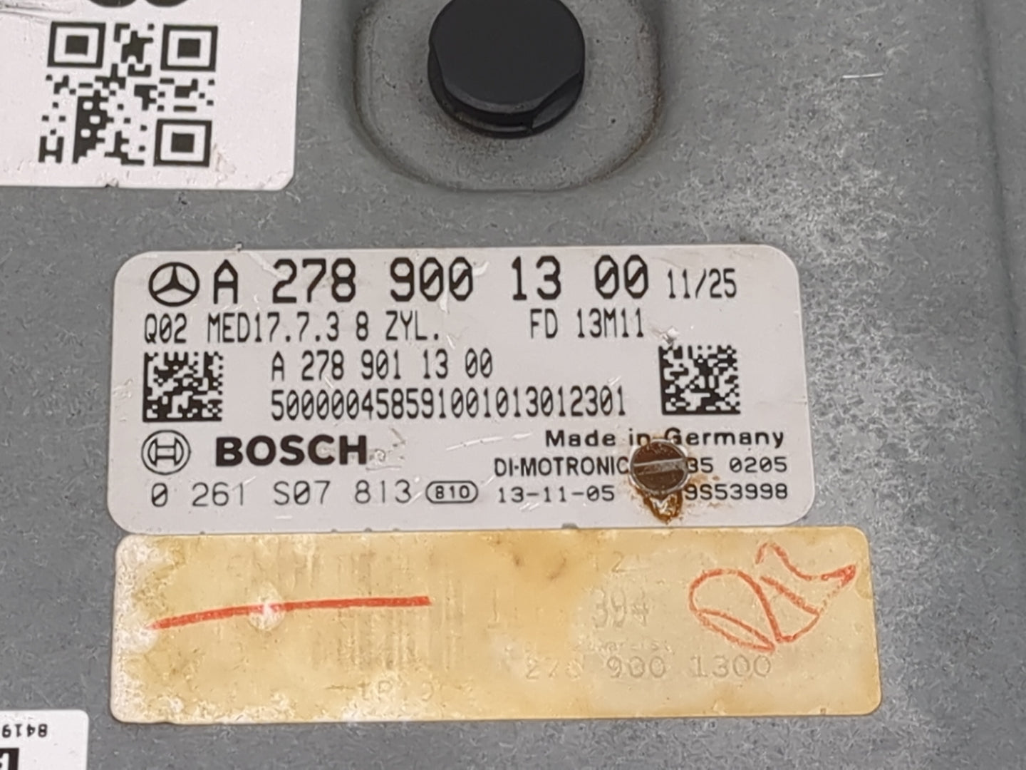 2014 Mercedes-Benz Gl450 PCM Engine Control Computer ECU ECM PCU OEM P/N:0 261 S07 813 A 278 900 13 00 Fits OEM Used Auto Pa