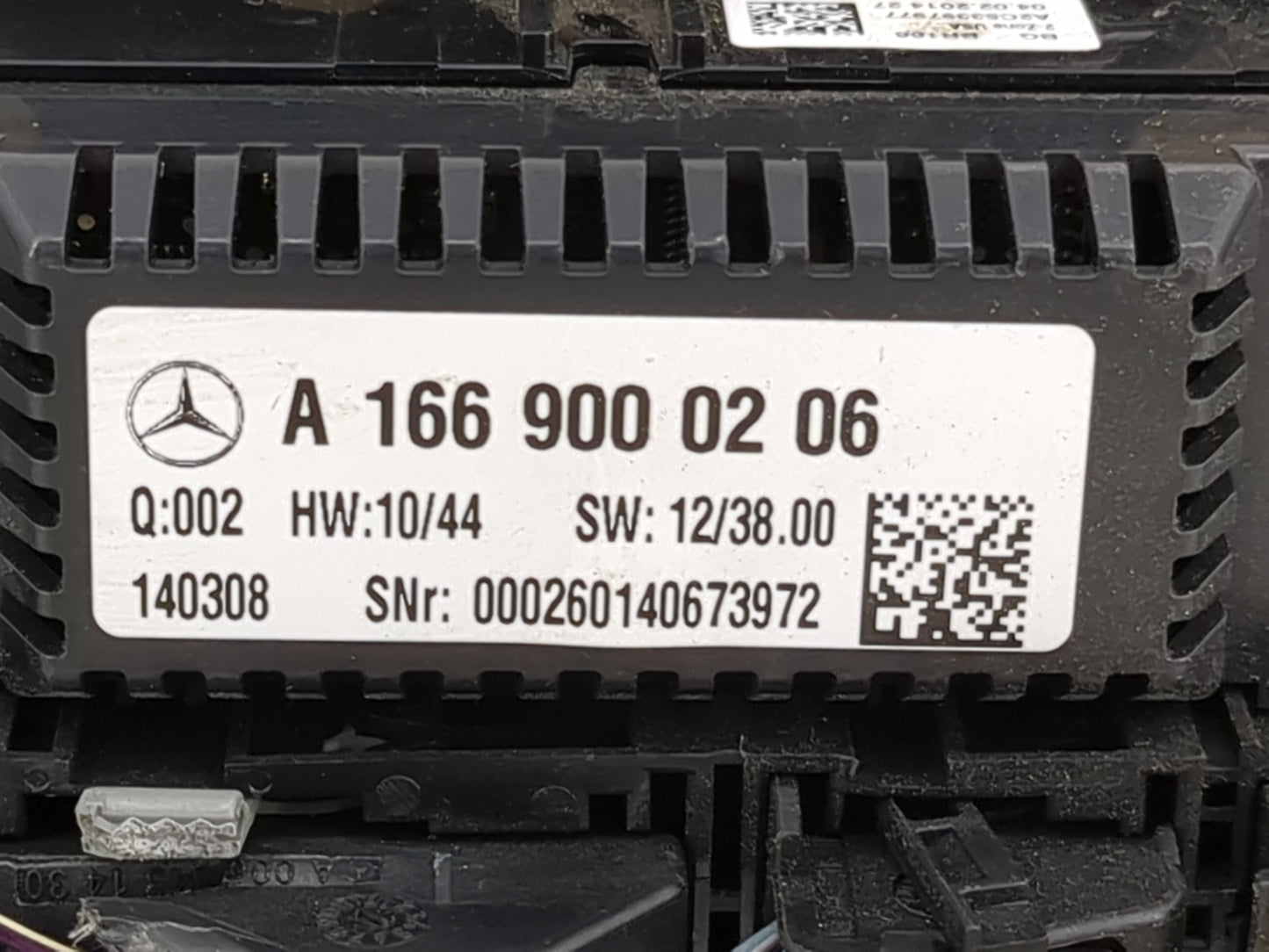 2014-2016 Mercedes-Benz Gl450 Climate Control Module Temperature AC/Heater Replacement P/N:A1669000206 Fits OEM Used Auto Pa