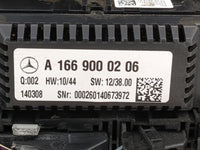 2014-2016 Mercedes-Benz Gl450 Climate Control Module Temperature AC/Heater Replacement P/N:A1669000206 Fits OEM Used Auto Pa