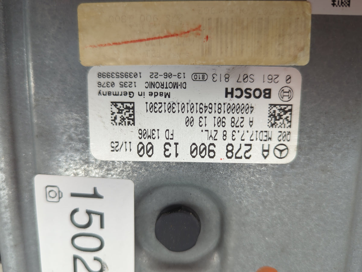 2014 Mercedes-Benz Gl450 PCM Engine Control Computer ECU ECM PCU OEM P/N:A 278 900 13 00 0 261 S07 813 Fits OEM Used Auto Pa