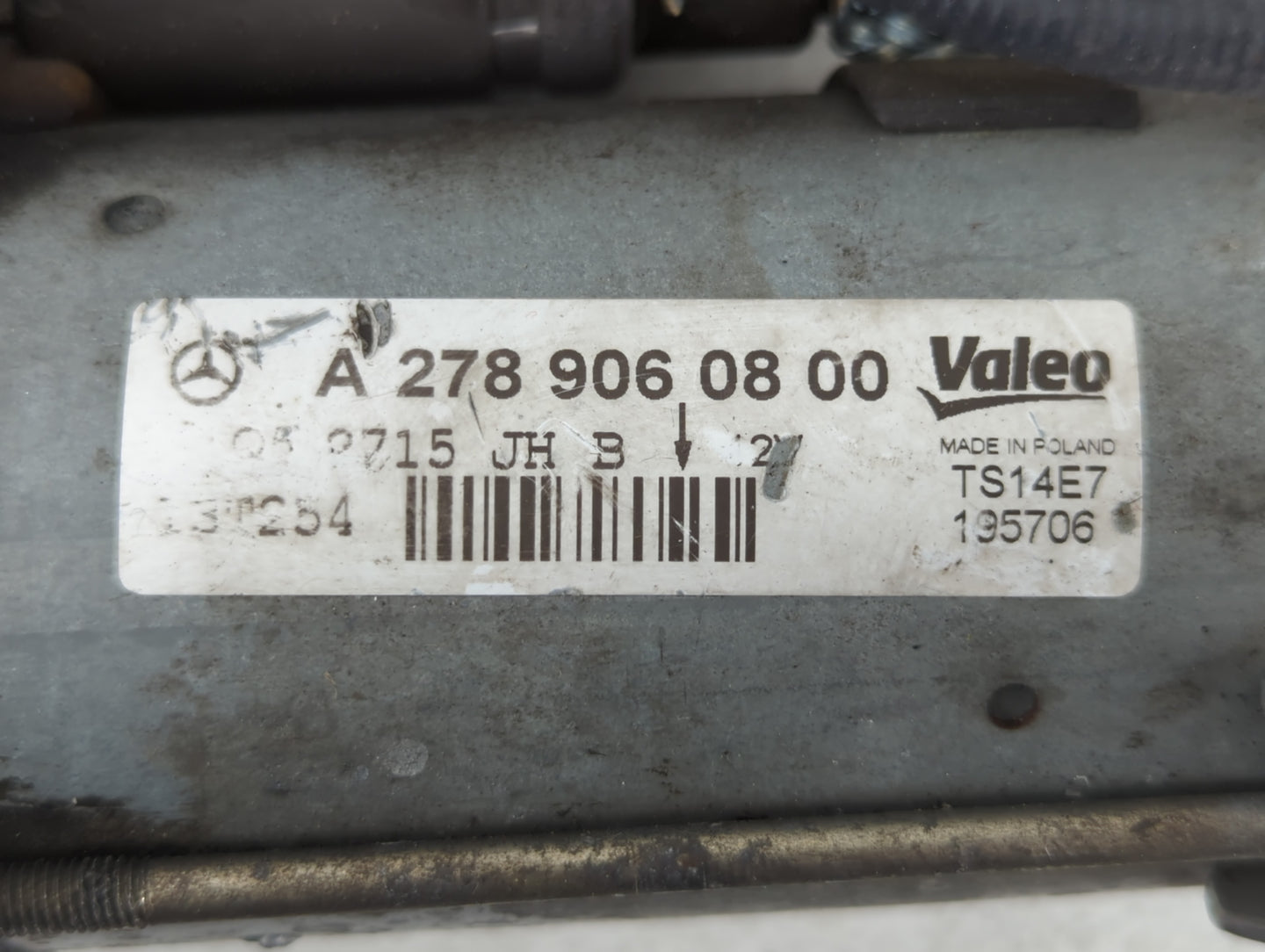 2013-2016 Mercedes-Benz Gl550 Car Starter Motor Solenoid OEM P/N:A 278 906 08 00 Fits OEM Used Auto Parts - Oemusedautoparts
