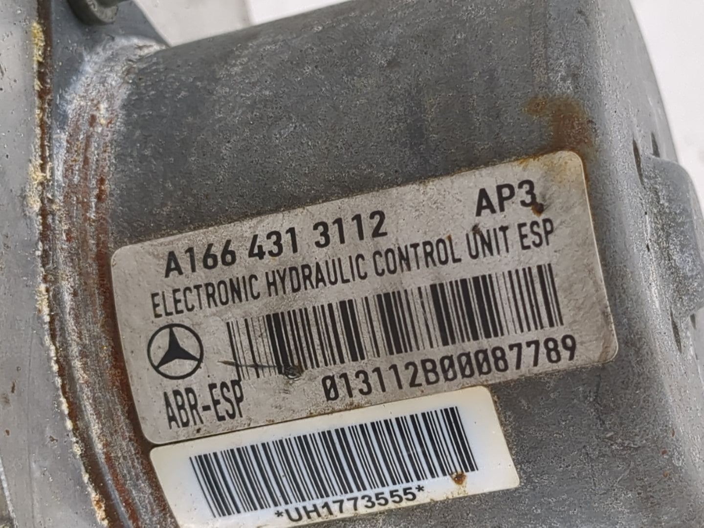 2014 Mercedes-Benz Ml250 ABS Pump Control Module Replacement P/N:A166 431 3112 Fits Fits 2015 OEM Used Auto Parts - Oemuseda