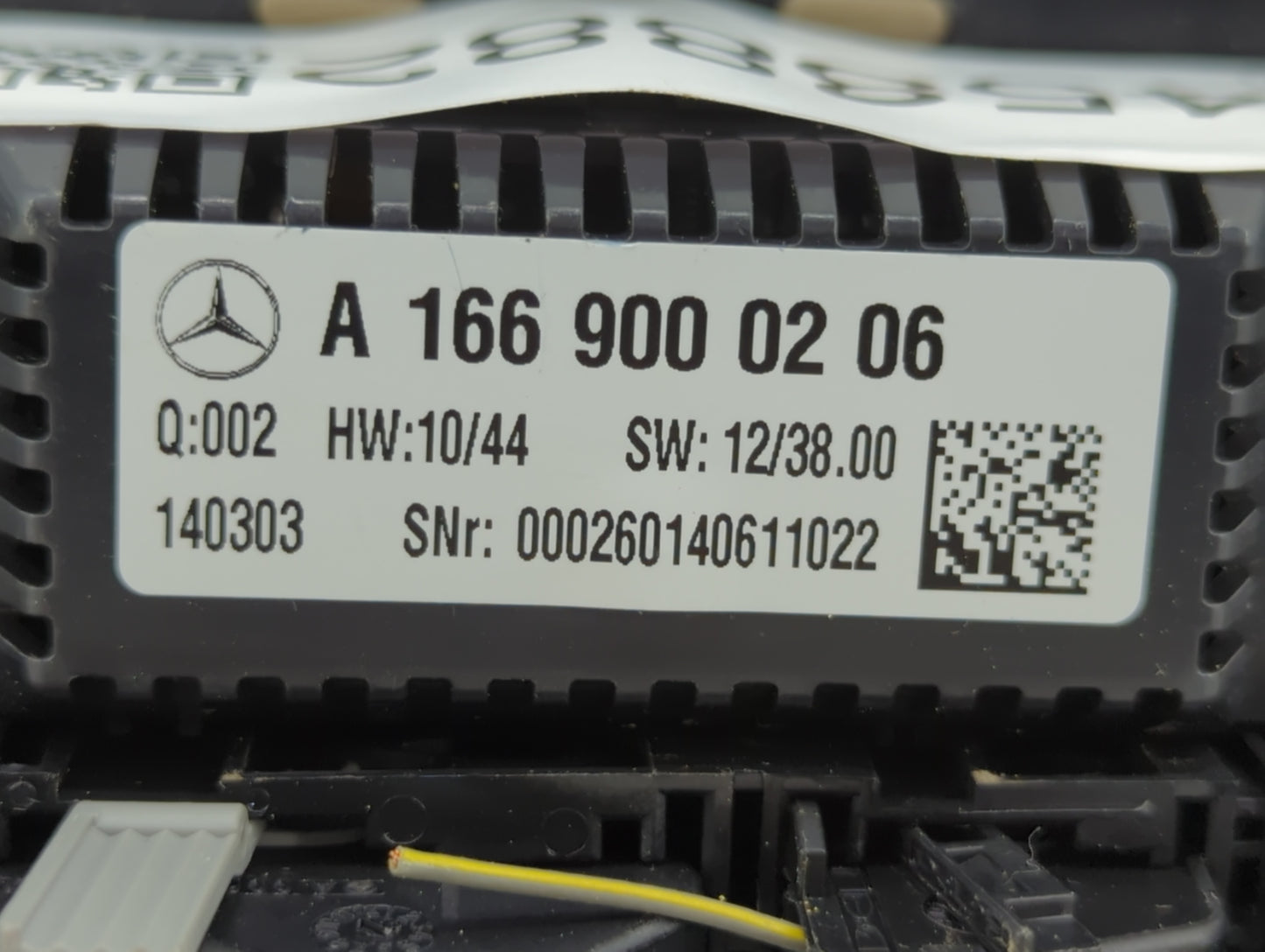 2014-2015 Mercedes-Benz Ml350 Climate Control Module Temperature AC/Heater Replacement P/N:A 166 900 02 06 Fits OEM Used Aut