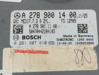 2014 Mercedes-Benz S550 PCM Engine Control Computer ECU ECM PCU OEM P/N:A 278 900 14 00 Fits OEM Used Auto Parts - Oemusedau
