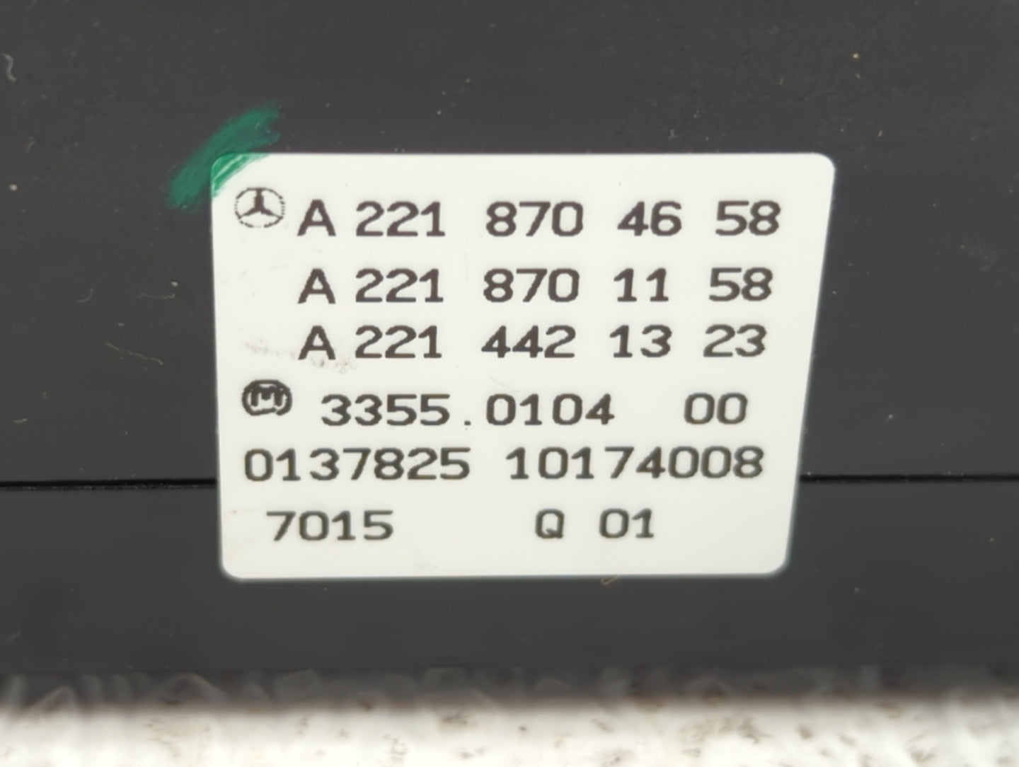 2014 Mercedes-Benz S550 Climate Control Module Temperature AC/Heater Replacement P/N:A 221 870 46 58 Fits OEM Used Auto Part