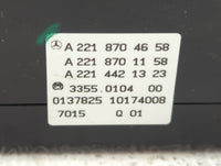 2014 Mercedes-Benz S550 Climate Control Module Temperature AC/Heater Replacement P/N:A 221 870 46 58 Fits OEM Used Auto Part