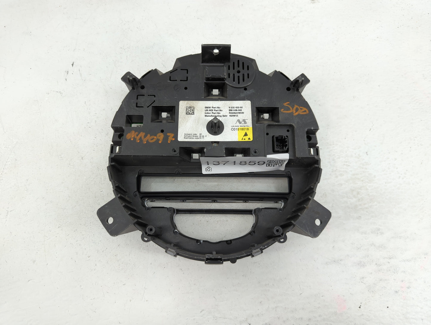 2008-2016 Mini Cooper Instrument Cluster Speedometer Gauges P/N:9232432-03 Fits Fits 2008 2009 2010 2011 2012 2013 2014 2015
