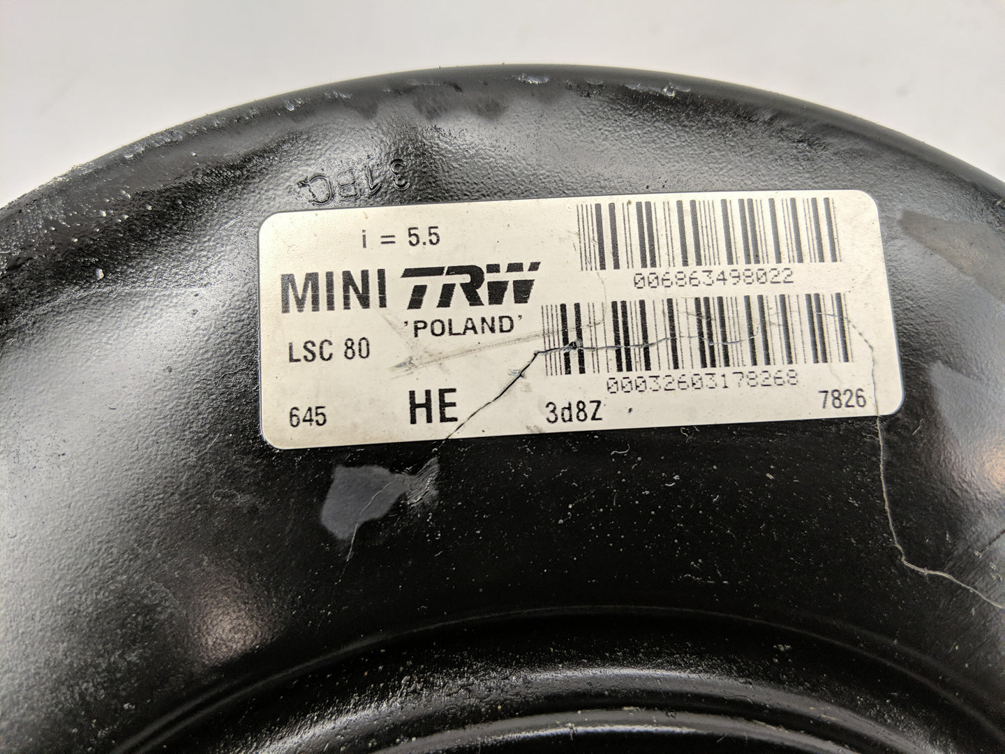 2011-2016 Mini Cooper Countryman Power Brake Booster Oem - Oemusedautoparts1.com