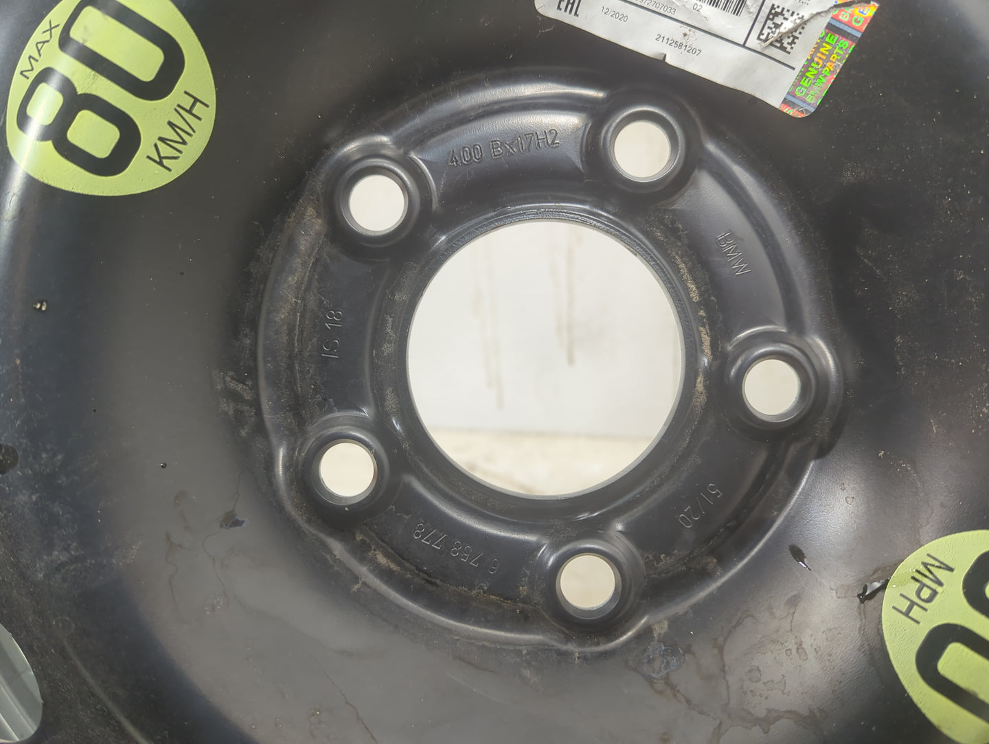 2013-2014 Mini Cooper Paceman Spare Donut Tire Wheel Rim Oem - Oemusedautoparts1.com