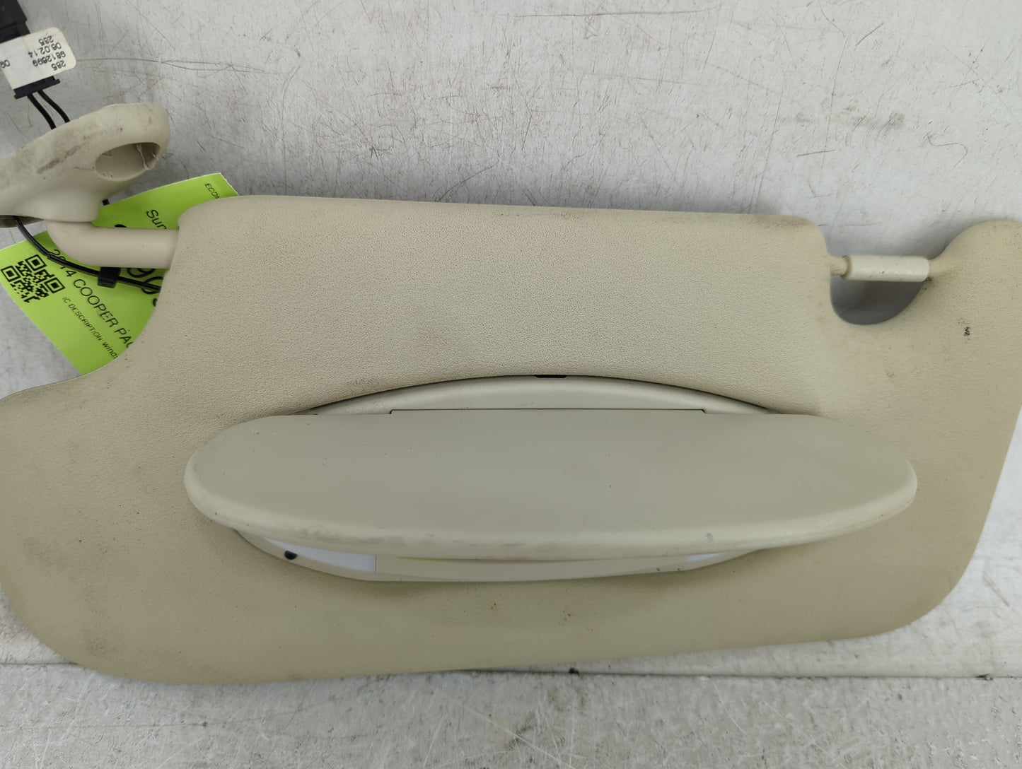 2013-2016 Mini Cooper Paceman Sun Visor Shade Replacement Driver Left Mirror Fits Fits 2011 2012 2013 2014 2015 2016 OEM Use