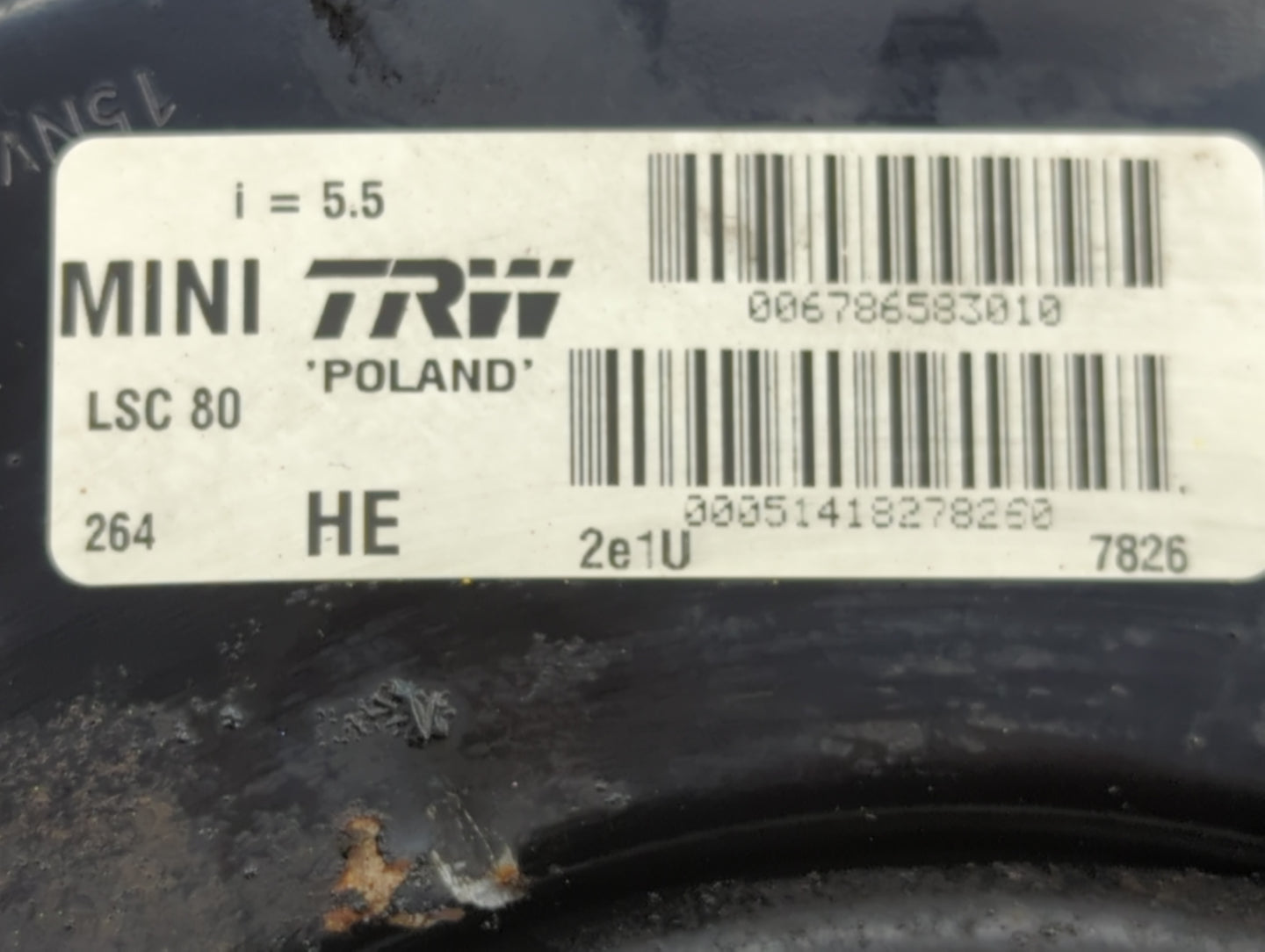 2013-2016 Mini Cooper Paceman Power Brake Booster Oem - Oemusedautoparts1.com