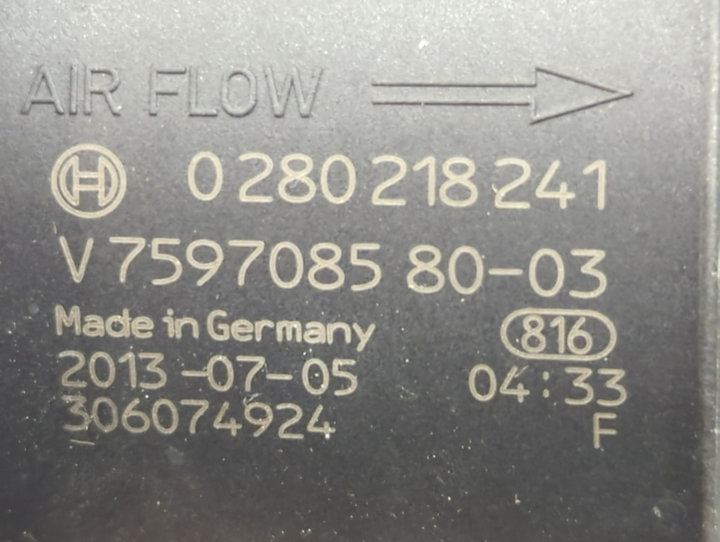 2013-2016 Mini Cooper Paceman Mass Air Flow Meter Maf - Oemusedautoparts1.com