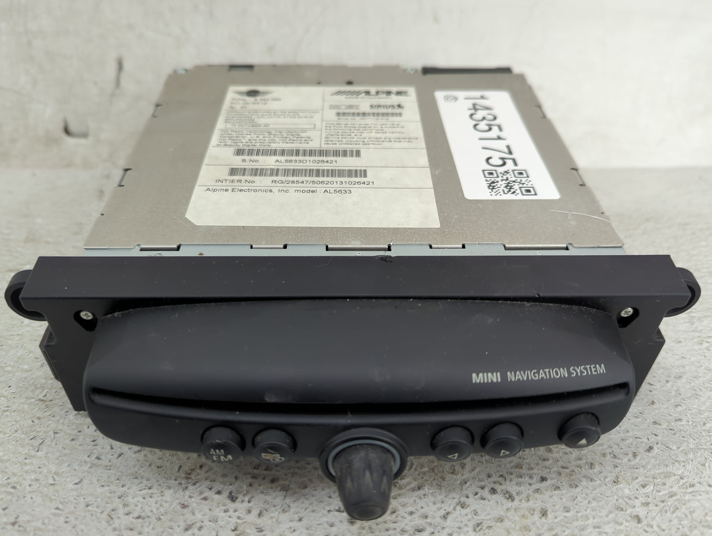 2014 Mini Countryman Radio AM FM Cd Player Receiver Replacement P/N:9344089 KO-Gr6512, AL5633 Fits Fits 2013 2015 2016 OEM U