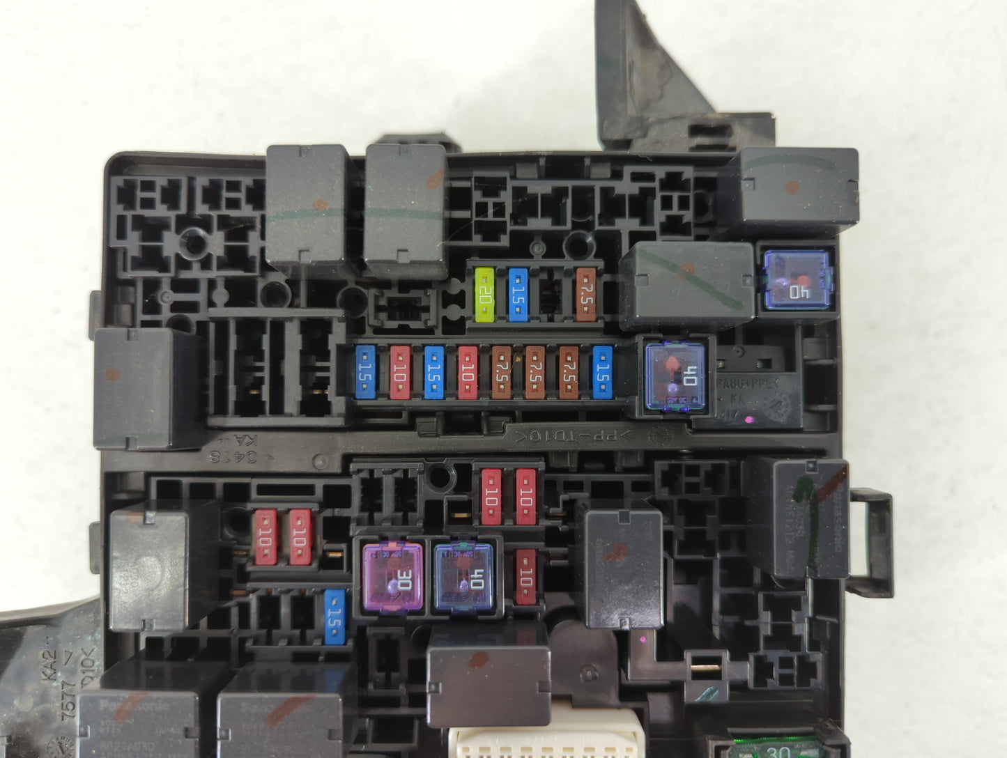 2014 Mitsubishi Mirage Fusebox Fuse Box Panel Relay Module P/N:PP-TD10 7577 Fits OEM Used Auto Parts - Oemusedautoparts1.com