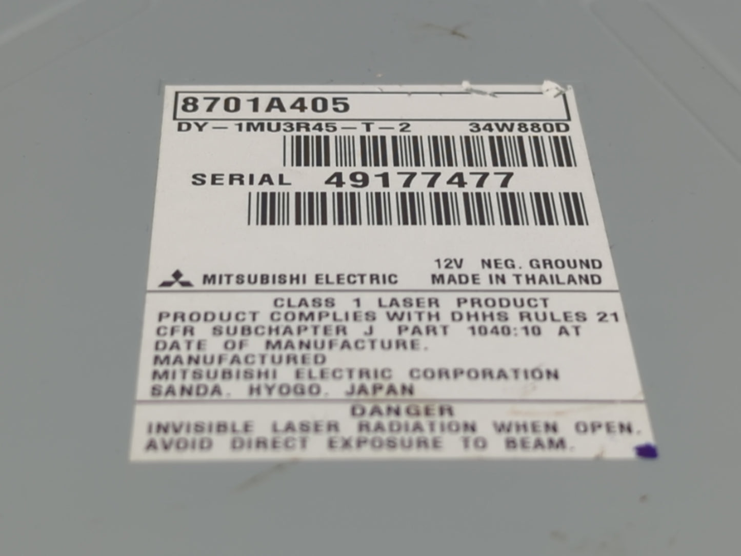 2014-2016 Mitsubishi Outlander Radio AM FM Cd Player Receiver Replacement P/N:8701A405 8701A408 Fits Fits 2014 2015 2016 OEM