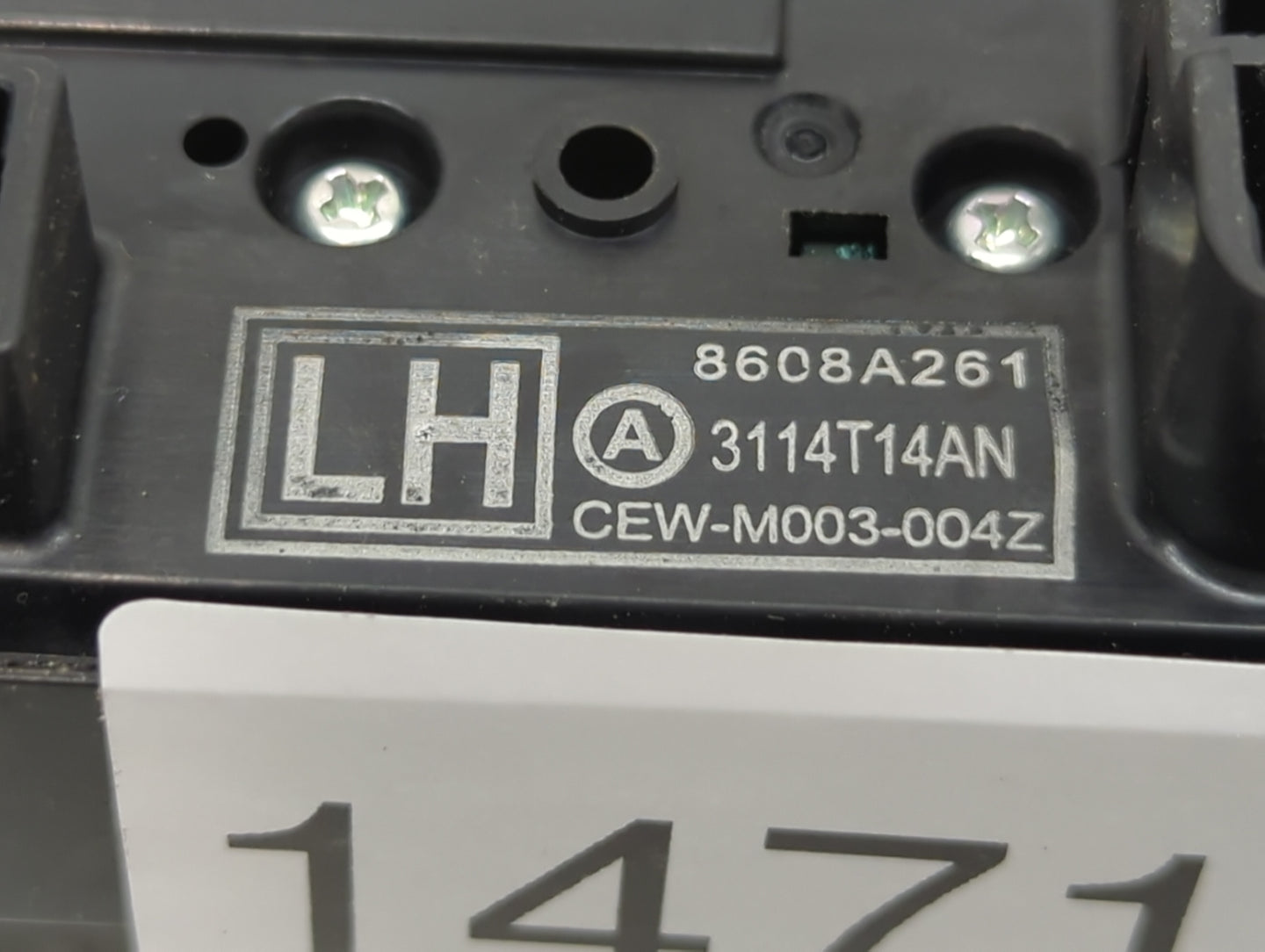 2014-2017 Mitsubishi Outlander Sport Master Power Window Switch Replacement Driver Side Left P/N:8608A261 3114T14AN Fits OEM